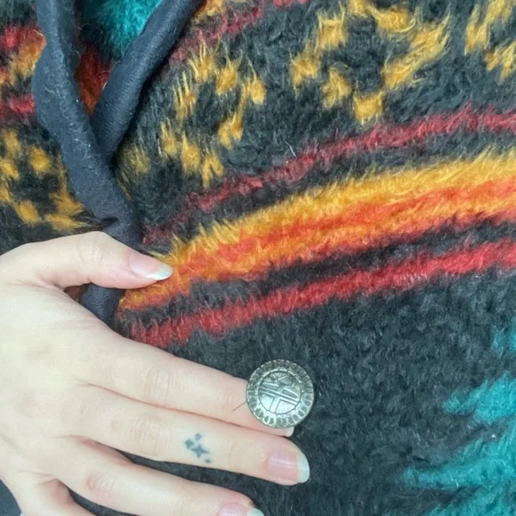 Vintage western fuzzy sweater / blazer - Picture 4 of 6